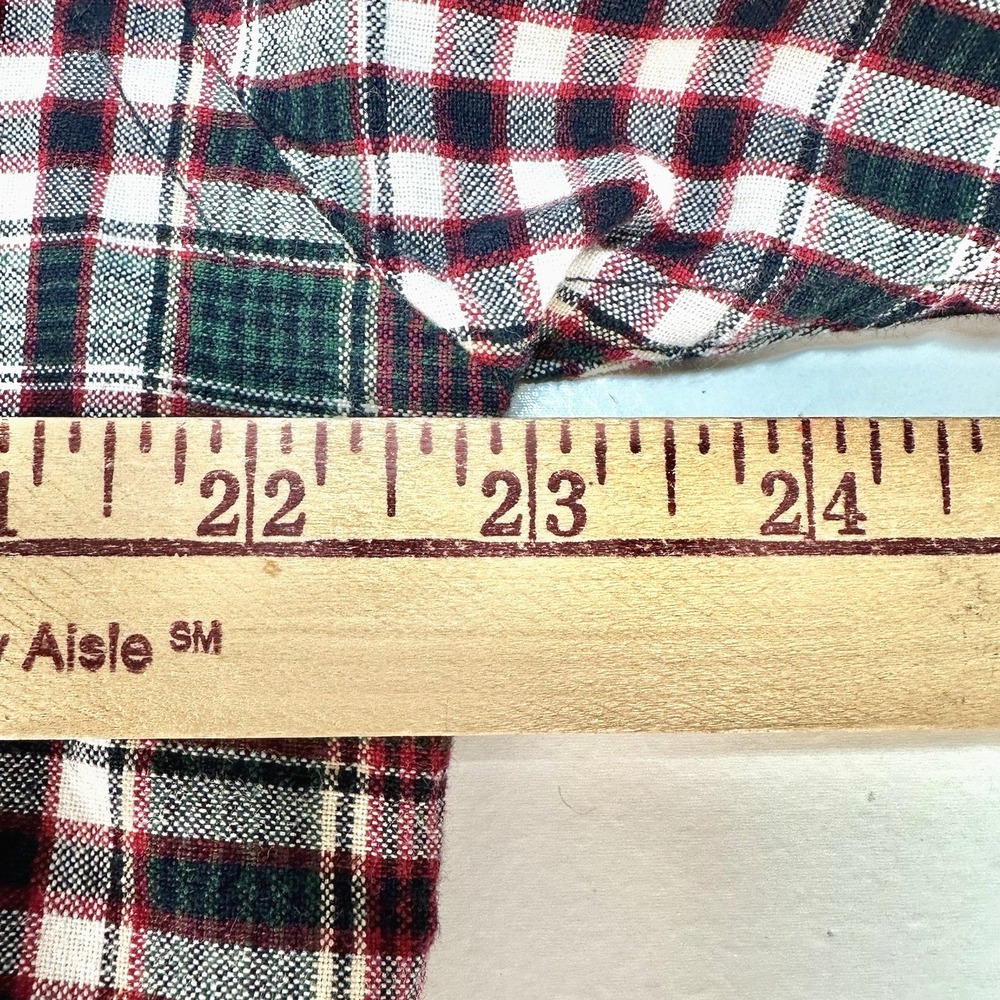 PENDLETON Shirt Men's M Red Green Plaid Short Sleeve Button Down Cotton - Picture 4 of 10